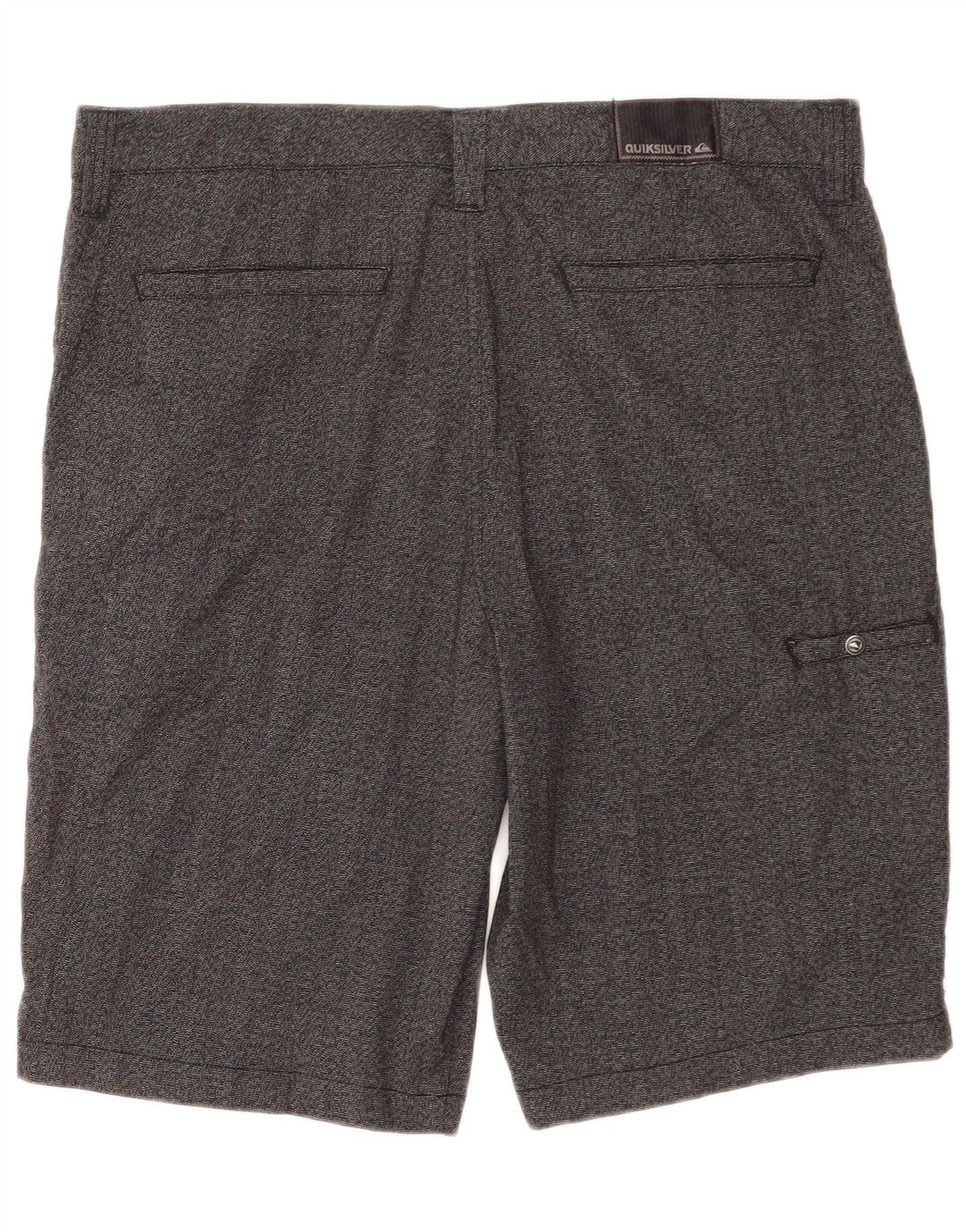 Pantaloni scurți cargo Zathan Quiksilver pentru bărbați W34 Poliester gri mare