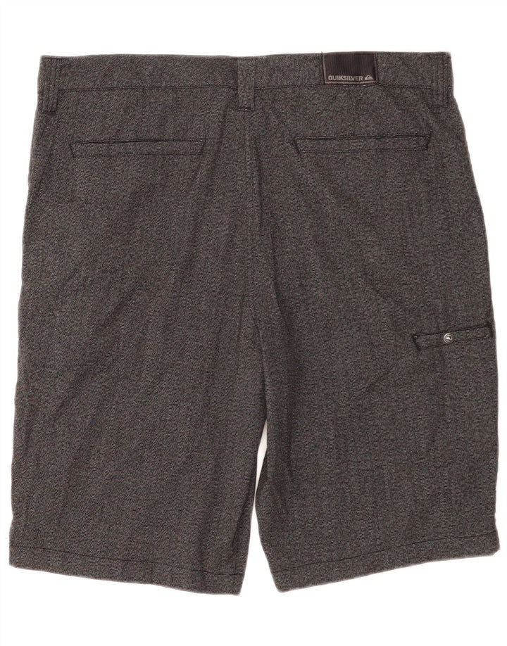 Pantaloni scurți cargo Zathan Quiksilver pentru bărbați W34 Poliester gri mare