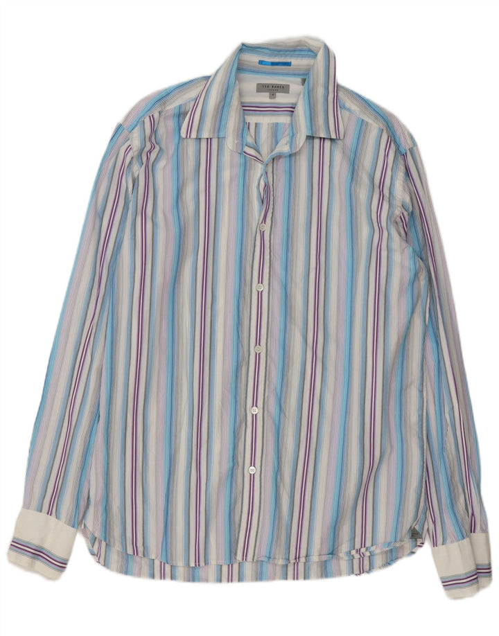 Cămașă pentru bărbați Ted Baker Mărimea 5 XL, bumbac cu dungi multicolore