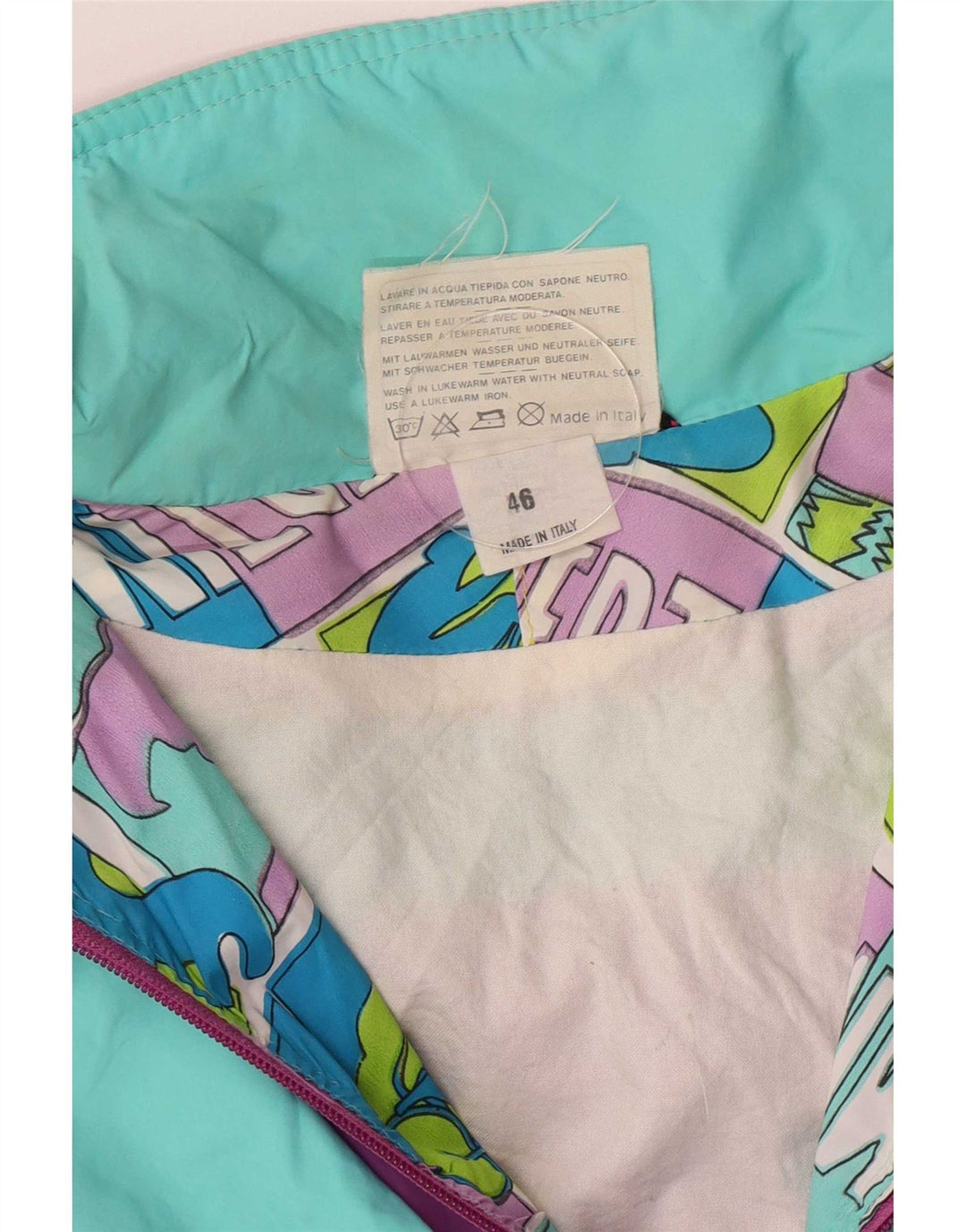 Sorry Jachetă Anorac Grafică pentru Femei IT 46 Large Multicolor Retro