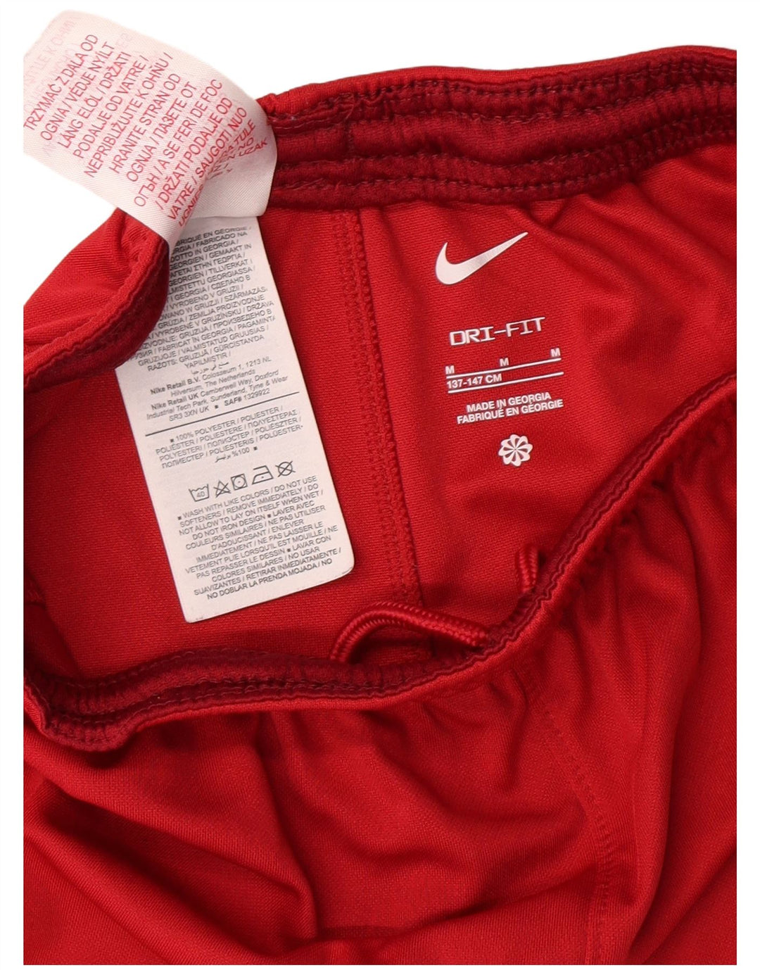 NIKE Boys Liverpool Sport Shorts 10-11 Years Medium Red Polyester