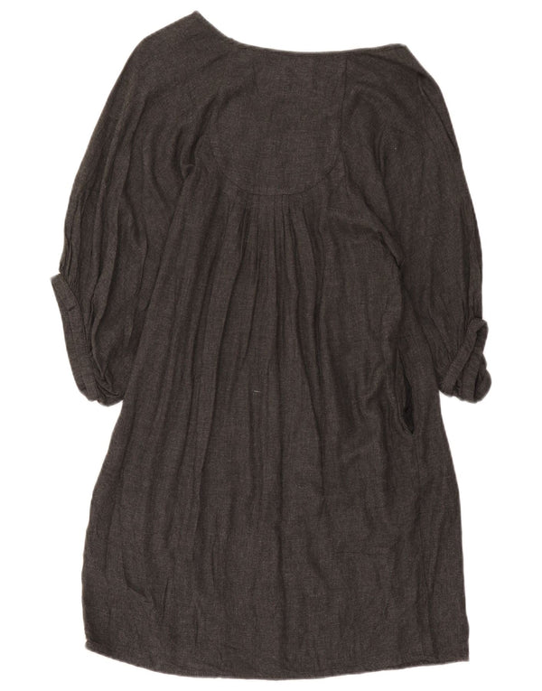 Rochie de cort supradimensionată pentru femei Zara cu mâneci 3/4 UK 10, mic, gri, viscoză