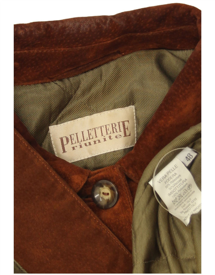 Jachetă de piele de căprioară pentru femei Pelletteria IT 48 XL din piele maro