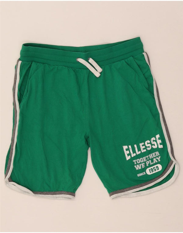 Pantaloni scurți sport grafic Ellesse pentru femei UK 14, verde mediu