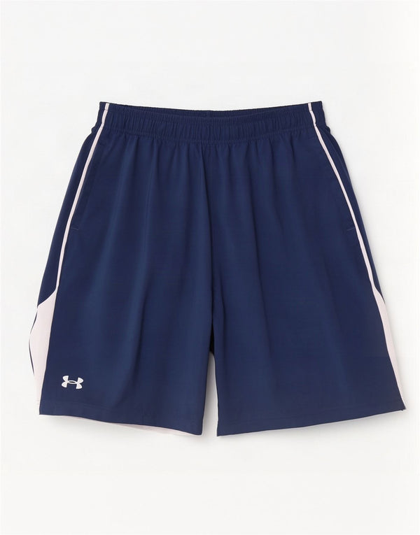 Pantaloni scurți sport Under Armour pentru bărbați, cu tăiere lentă, largi, bleumarin, color block