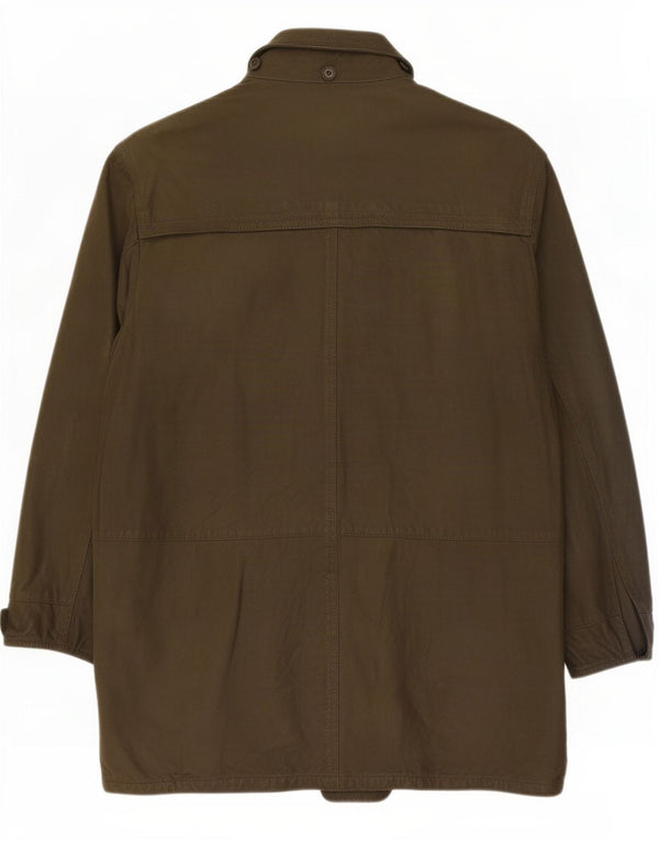 Palton din piele vintage pentru bărbați IT 48 Medium Khaki