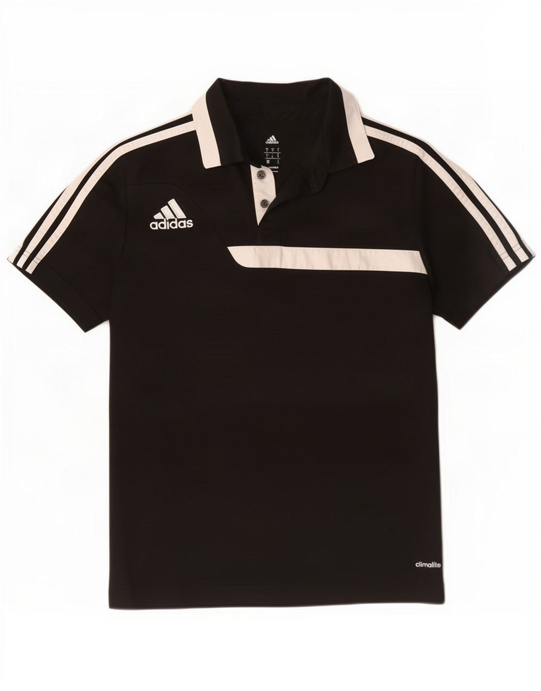Tricou polo Adidas Climalite pentru bărbați, mic, negru, poliester