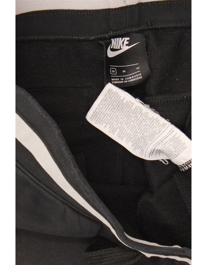 Pantaloni de trening grafic Nike pentru bărbați Pantaloni de jogging, bumbac mediu negru