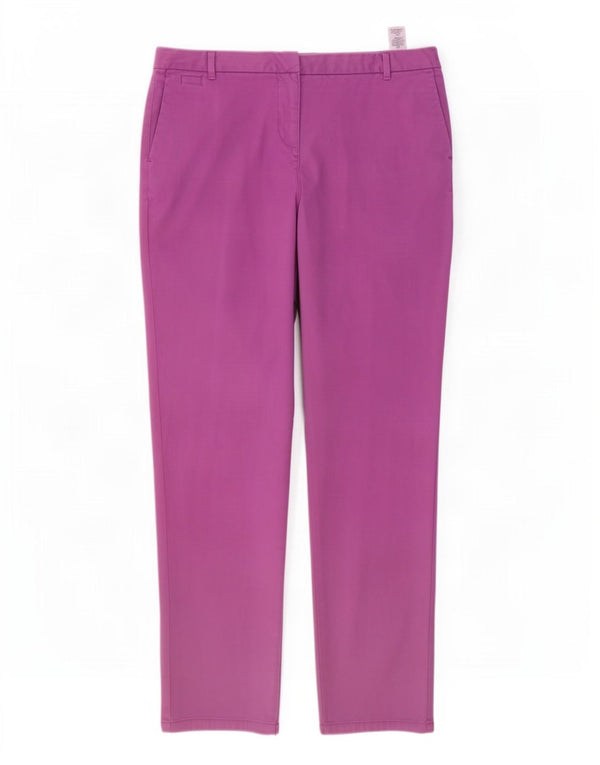 Pantaloni chino drepti pentru femei Marks & Spencer UK 14 Large W34 L30 Violet
