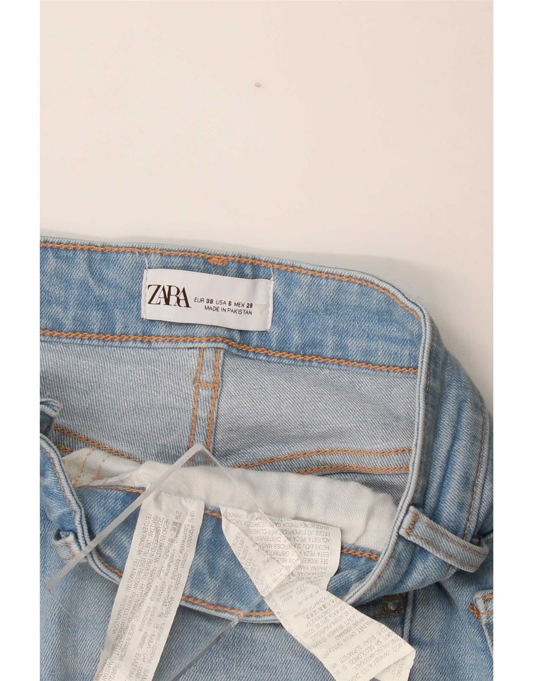 Blugi Zara Femei Bootcut EU 38 Mici W28 L27 Albastru