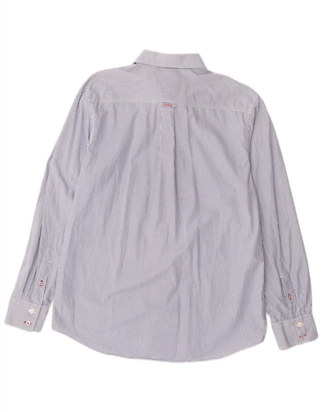 CREW CLOTHING Cămașă clasică pentru bărbați, mare, albastru, bumbac cu dungi