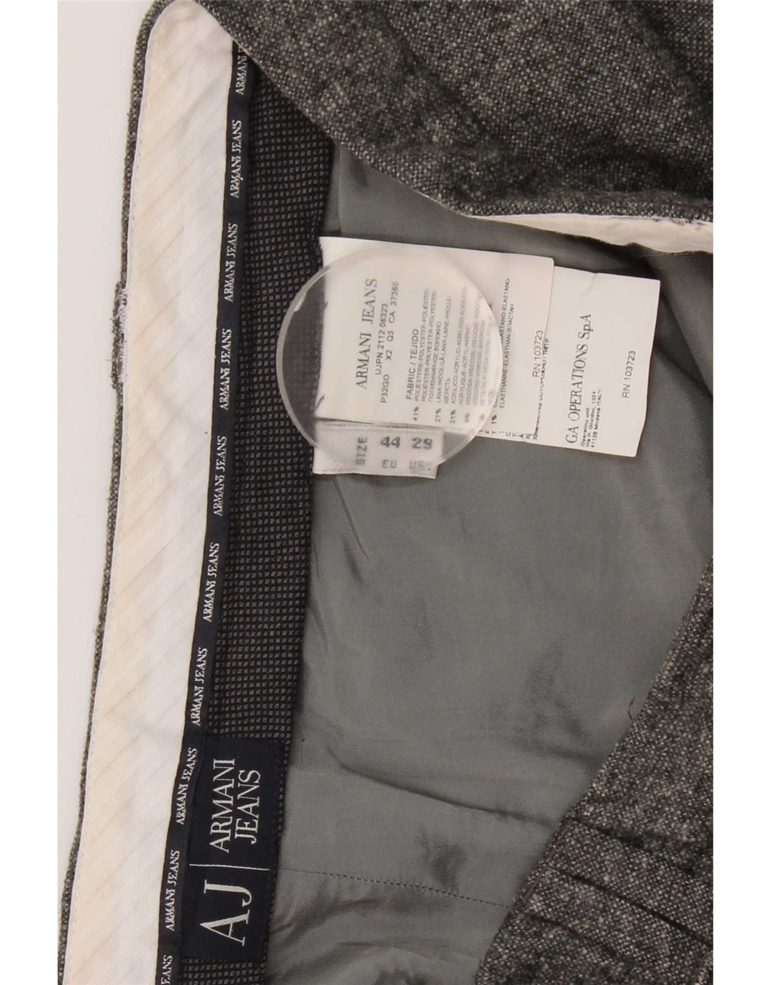 Pantaloni chino slim pentru femei Armani L29 L29 poliester gri