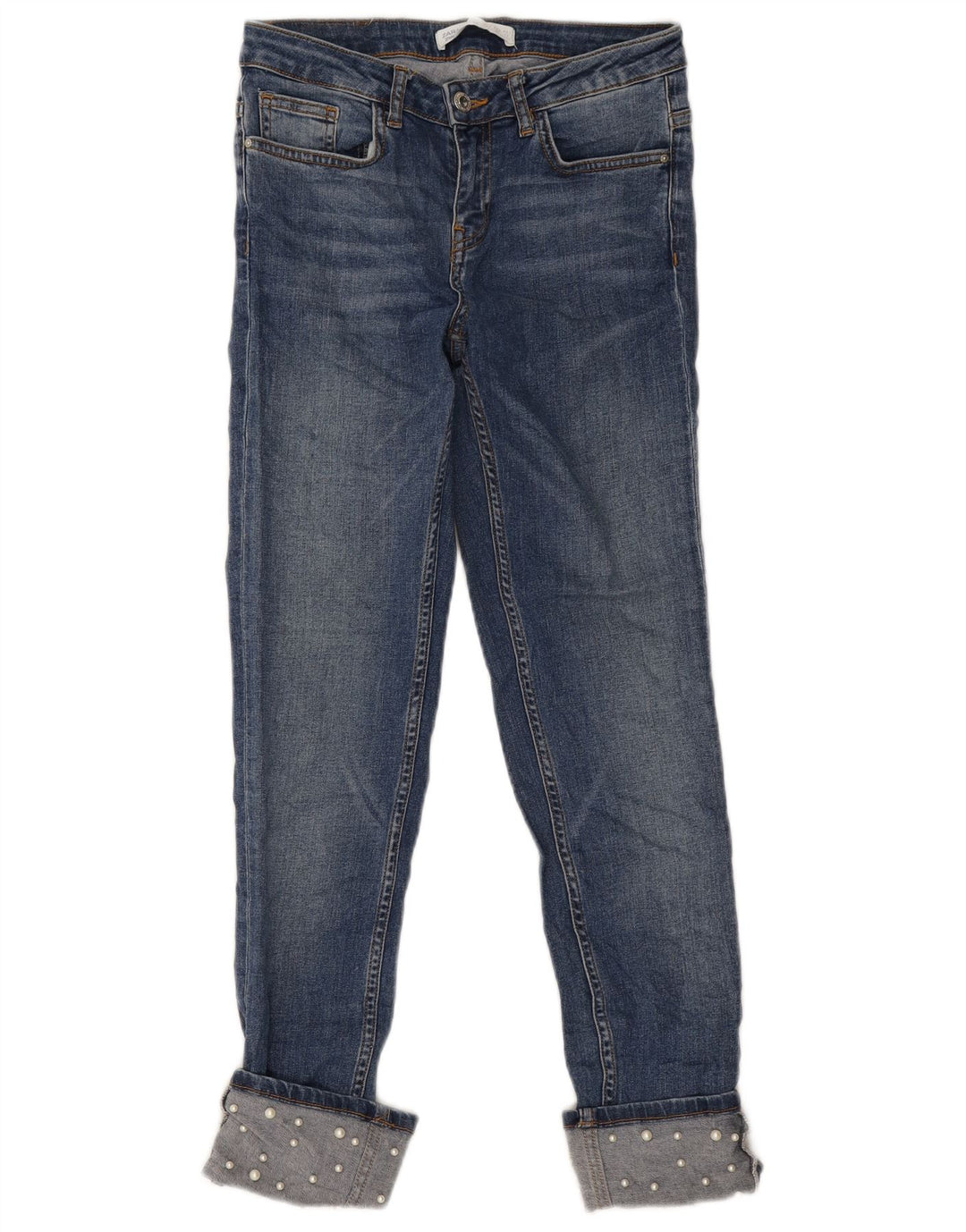 Blugi slim pentru femei Zara EU 36 XS W26 L26 Albastru