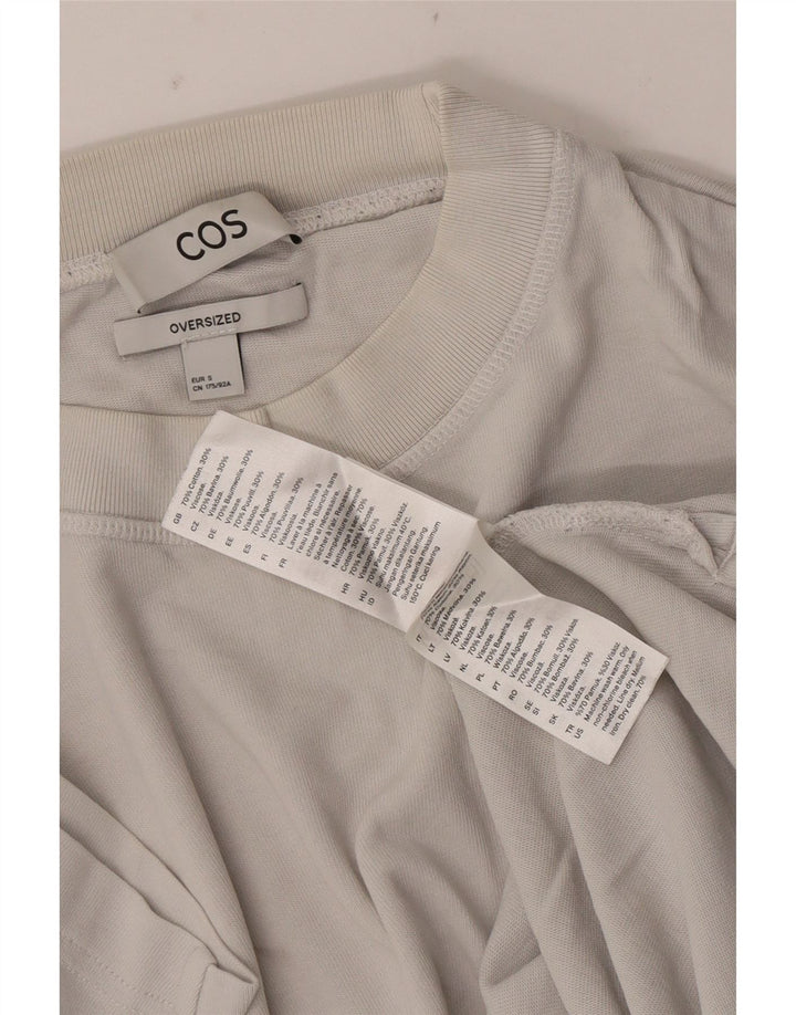 Cos Tricou supradimensionat pentru bărbați Top mic din bumbac alb