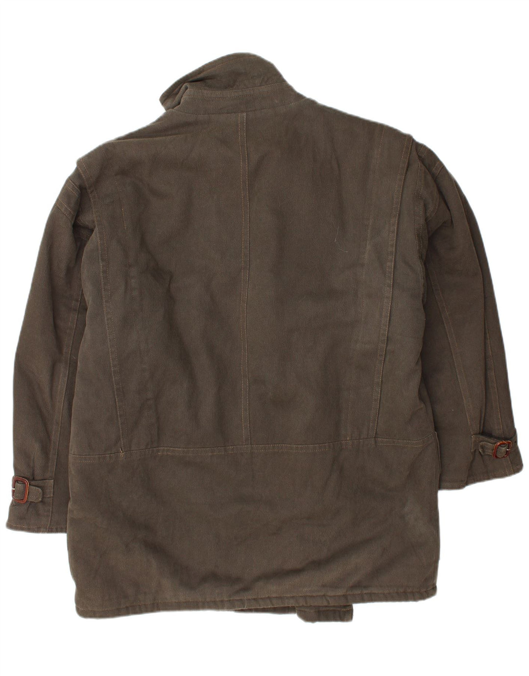 Jachetă Sherpa pentru bărbați VINTAGE UK 40, mare, maro, bumbac