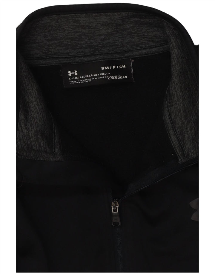 Hanorac pentru bărbați UNDER ARMOUR Cold Gear, cu fermoar și gât, Jumper Mic Negru