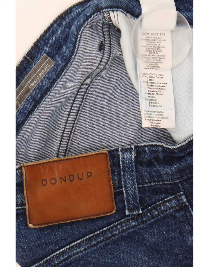 Dondup Blugi Drepți Femei L28 L27 Bumbac bleumarin