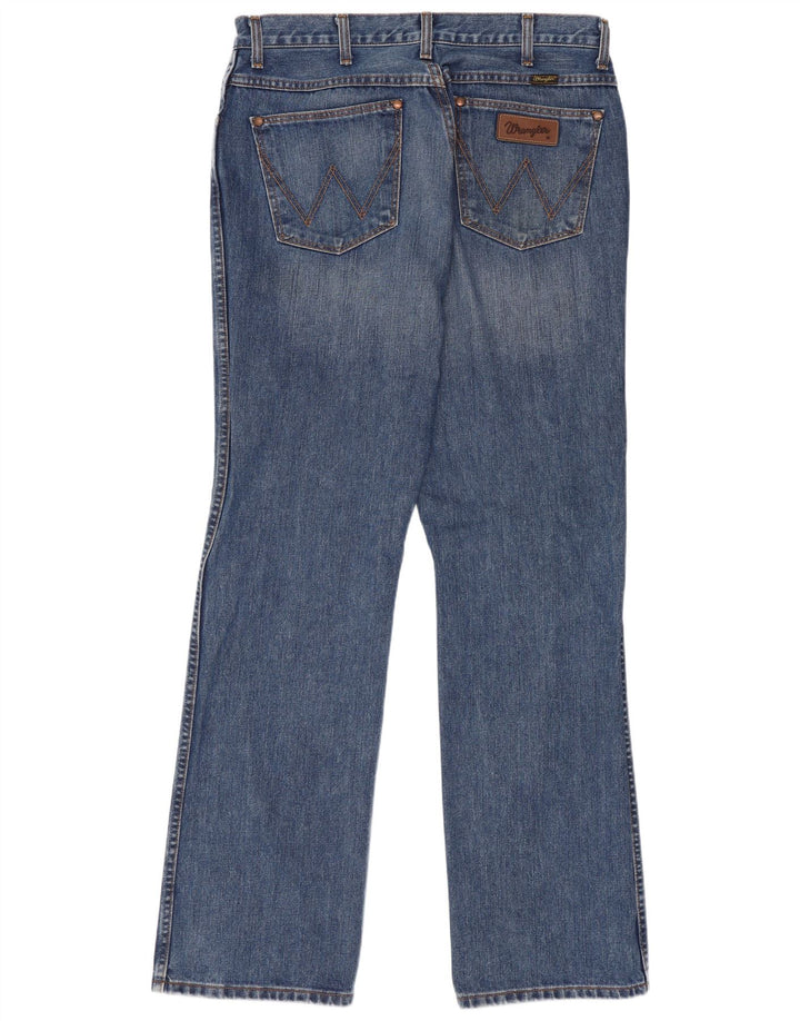 Blugi drepti pentru bărbați Wrangler W34 L34 Bumbac albastru