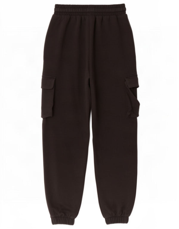 Pantaloni de trening cargo pentru femei Zara Joggeri UK 12 Bumbac mediu negru