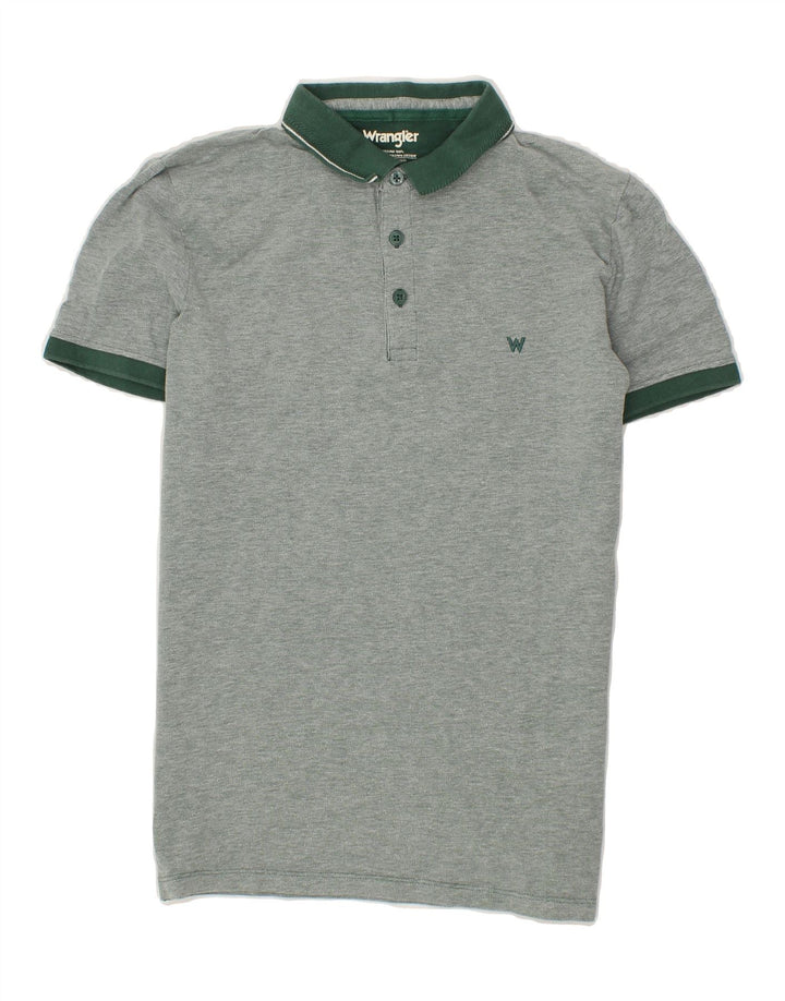 WRANGLER Mens Polo Shirt Small Grey Cotton Vintage Wrangler and Second-Hand Wrangler from Messina Hembry 