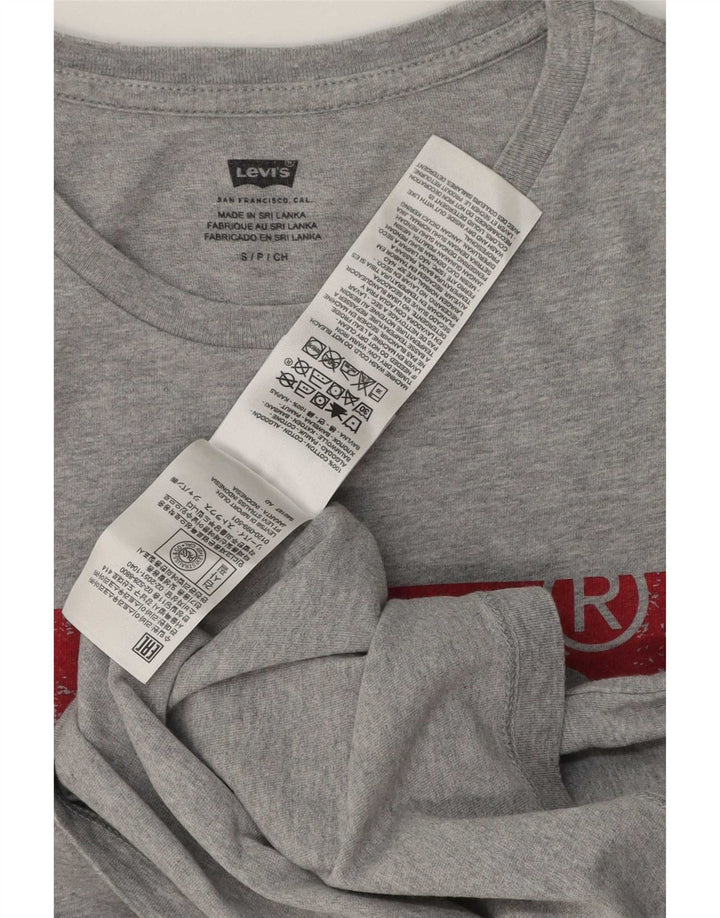 Tricou grafic pentru bărbați Levi's Top mic, gri, bumbac