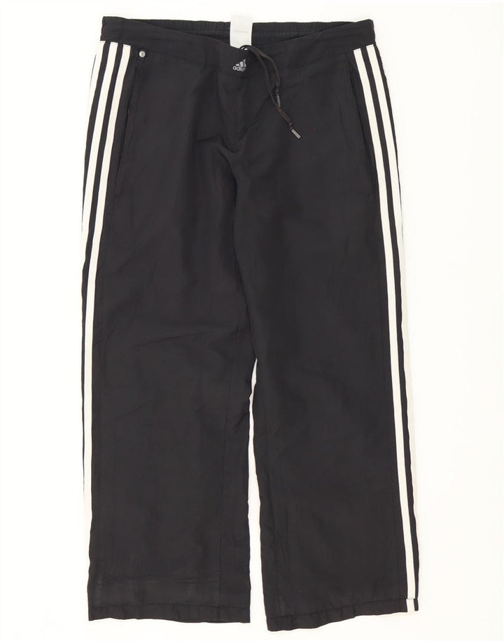 Pantaloni de trening Adidas Clima Proof pentru femei UK 12 Poliester mediu negru
