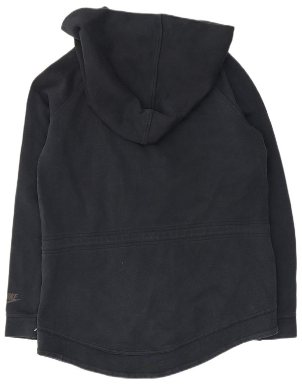 Pulover NIKE pentru femei, supradimensionat, cu fermoar, UK 10, bumbac, albastru bleumarin