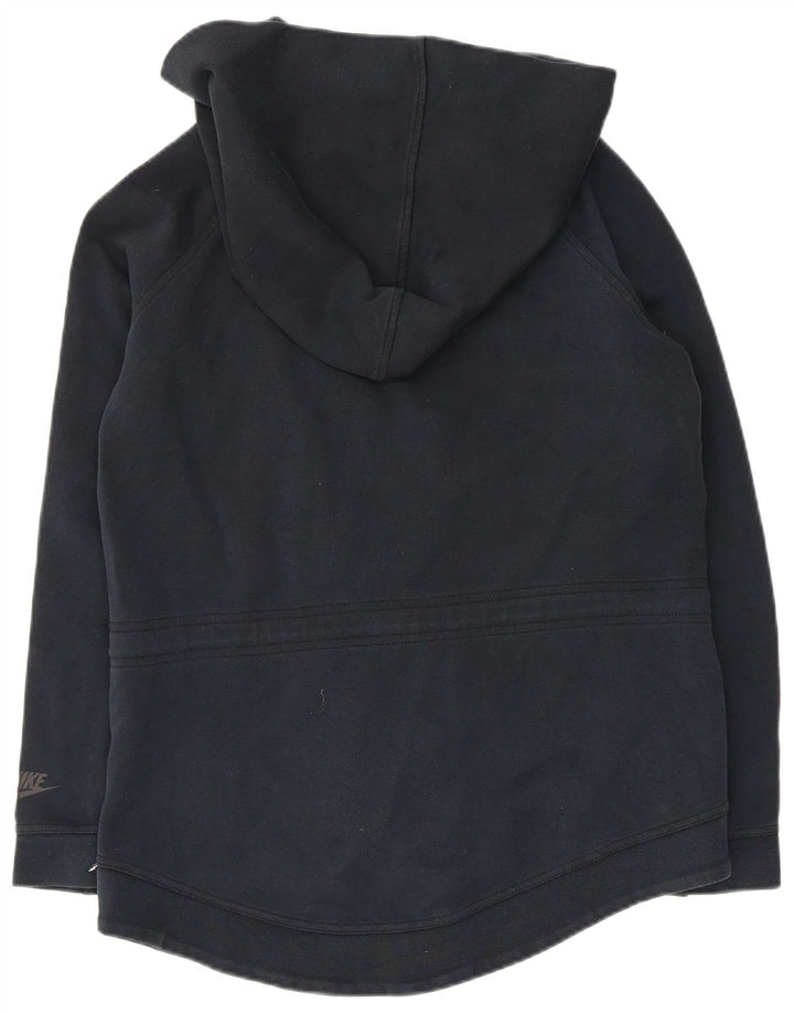 Pulover NIKE pentru femei, supradimensionat, cu fermoar, UK 10, bumbac, albastru bleumarin