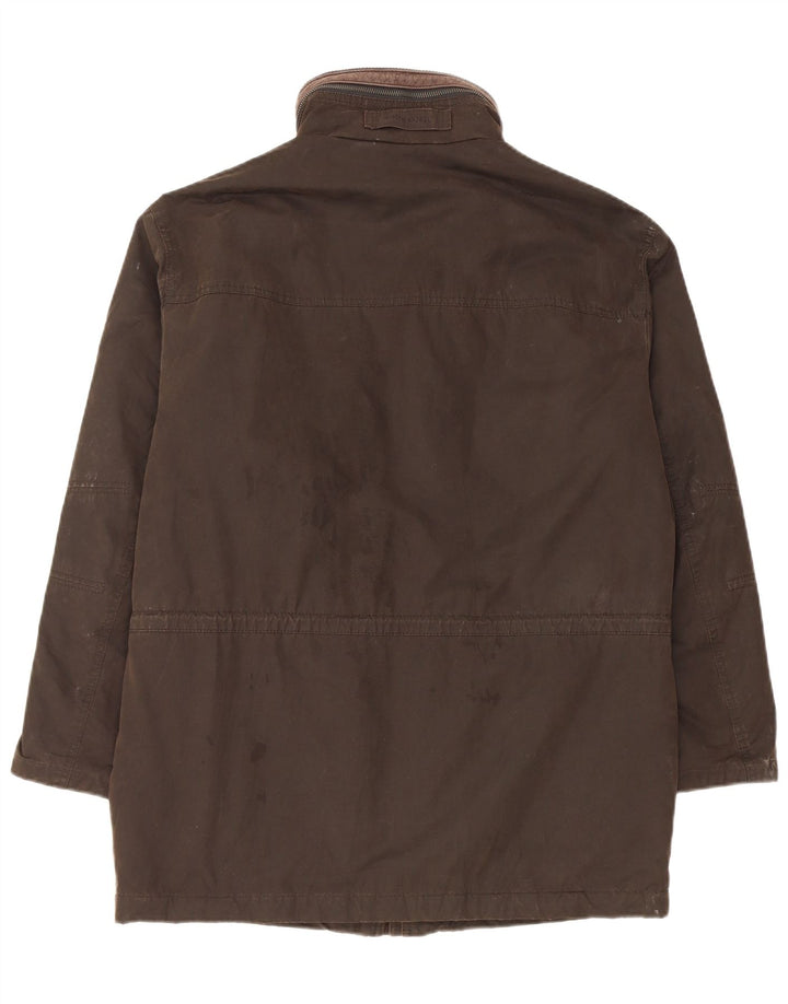 Jachetă căptușită pentru bărbați Pierre Cardin IT 48 bumbac maro mediu