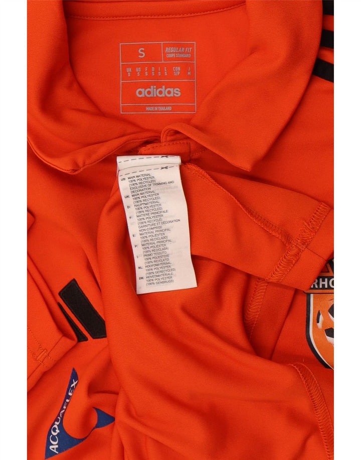 Tricou polo Adidas Aeroready Graphic Regular Fit pentru bărbați, poliester portocaliu mic