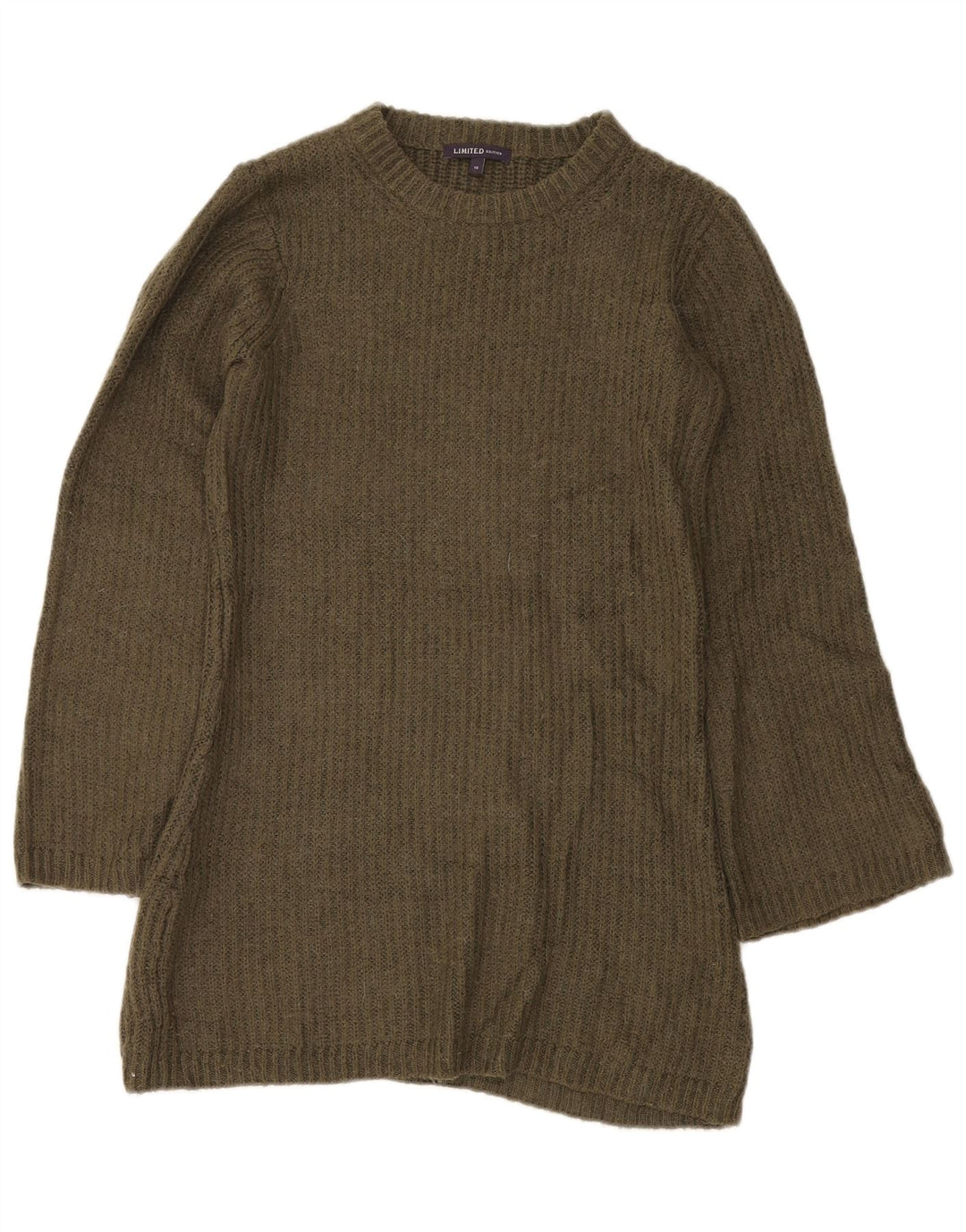 Pulover pentru femei Marks & Spencer cu decolteu rotund UK 10 Mic verde acrilic