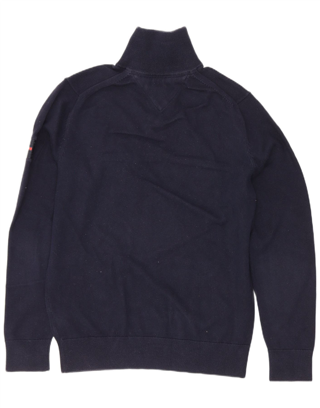 Pulover pentru bărbați Tommy Hilfiger, cu fermoar, cu gât, mediu, bleumarin, color block