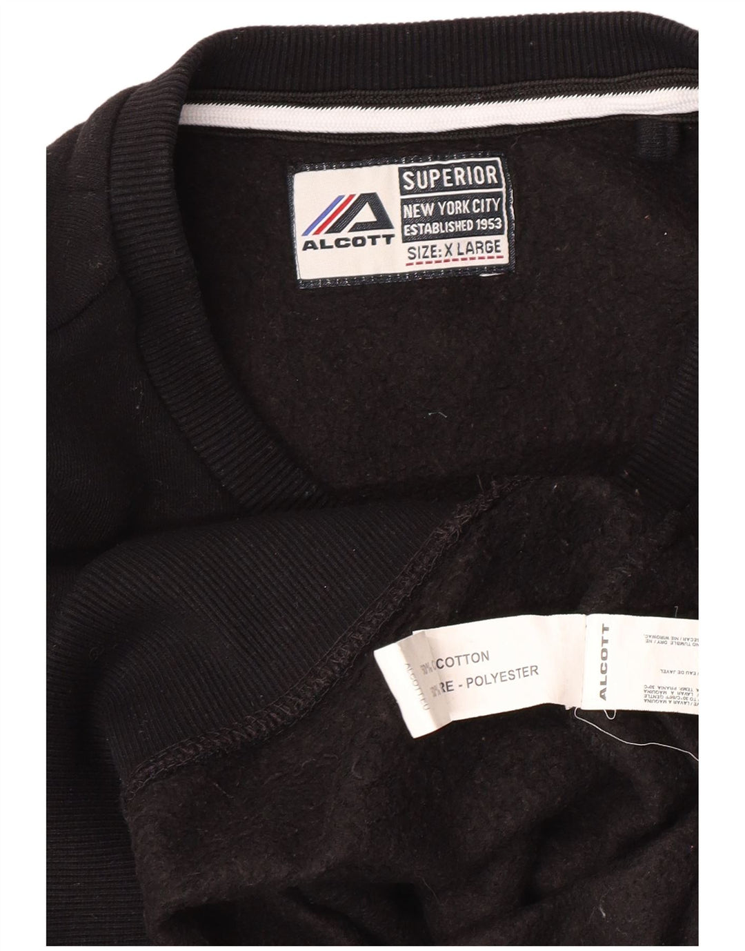 Hanorac ALCOTT pentru bărbați New York City Pulover XL bumbac negru