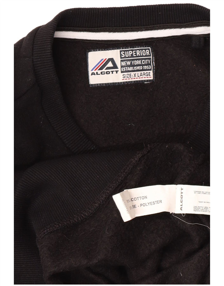 Hanorac ALCOTT pentru bărbați New York City Pulover XL bumbac negru