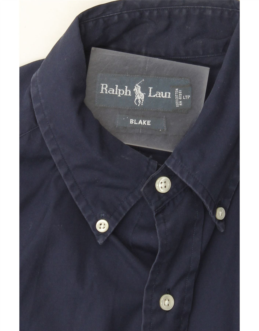 Cămașă Blake pentru bărbați Ralph Lauren, bumbac mediu albastru bleumarin