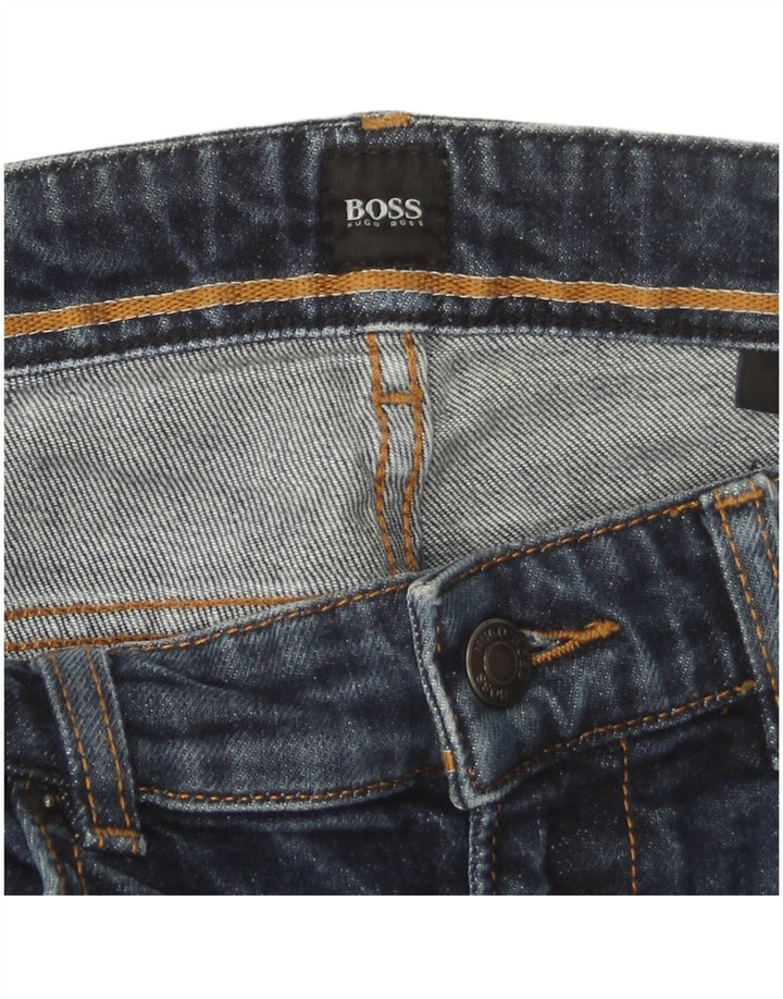 Blugi slim pentru bărbați Hugo Boss W32 L33 bleumarin