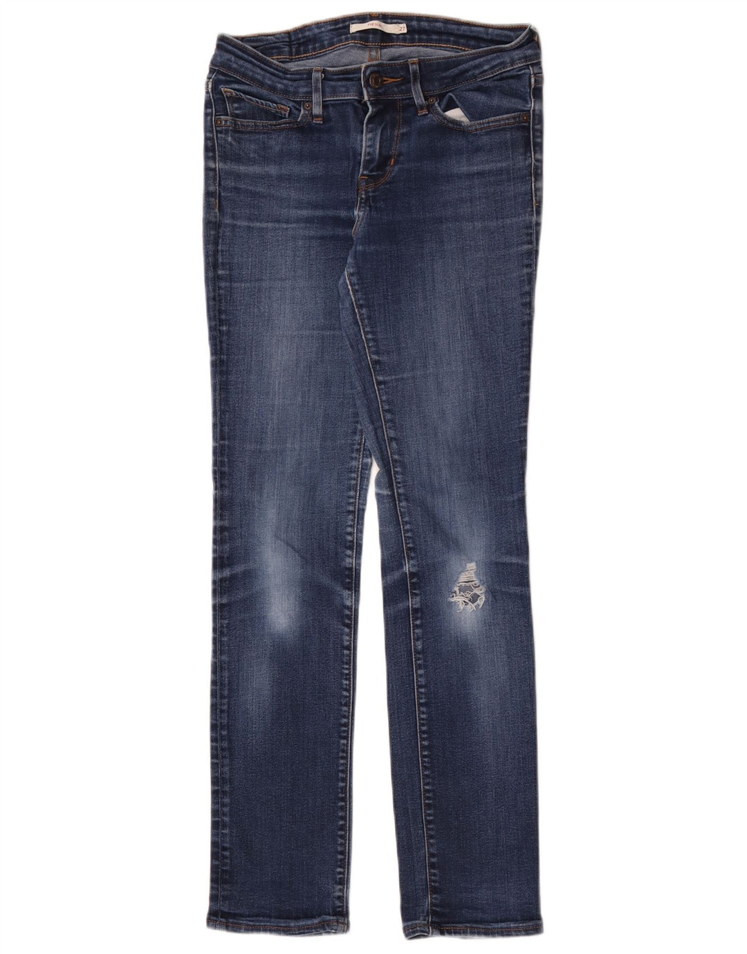 Blugi slim 712 Distressed Levi's W27 L30 Bumbac albastru