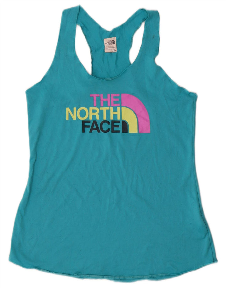 The North Face Womens Graphic Vest Top UK 12 Medium Blue Poliester