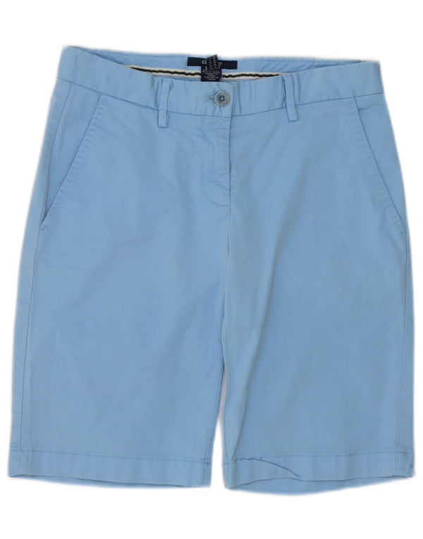 Pantaloni scurti chino pentru femei Gant UK 10 Small W32 Blue Bumbac