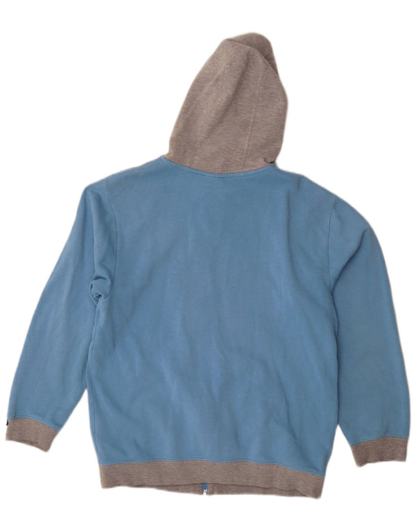 Pulover Nike pentru băieți, cu fermoar, 13-14 ani, XL, albastru, bumbac color bloc
