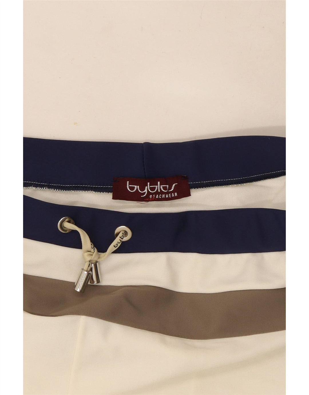 Byblos Pantaloni scurți de înot pentru femei UK 14 Medium White Striped