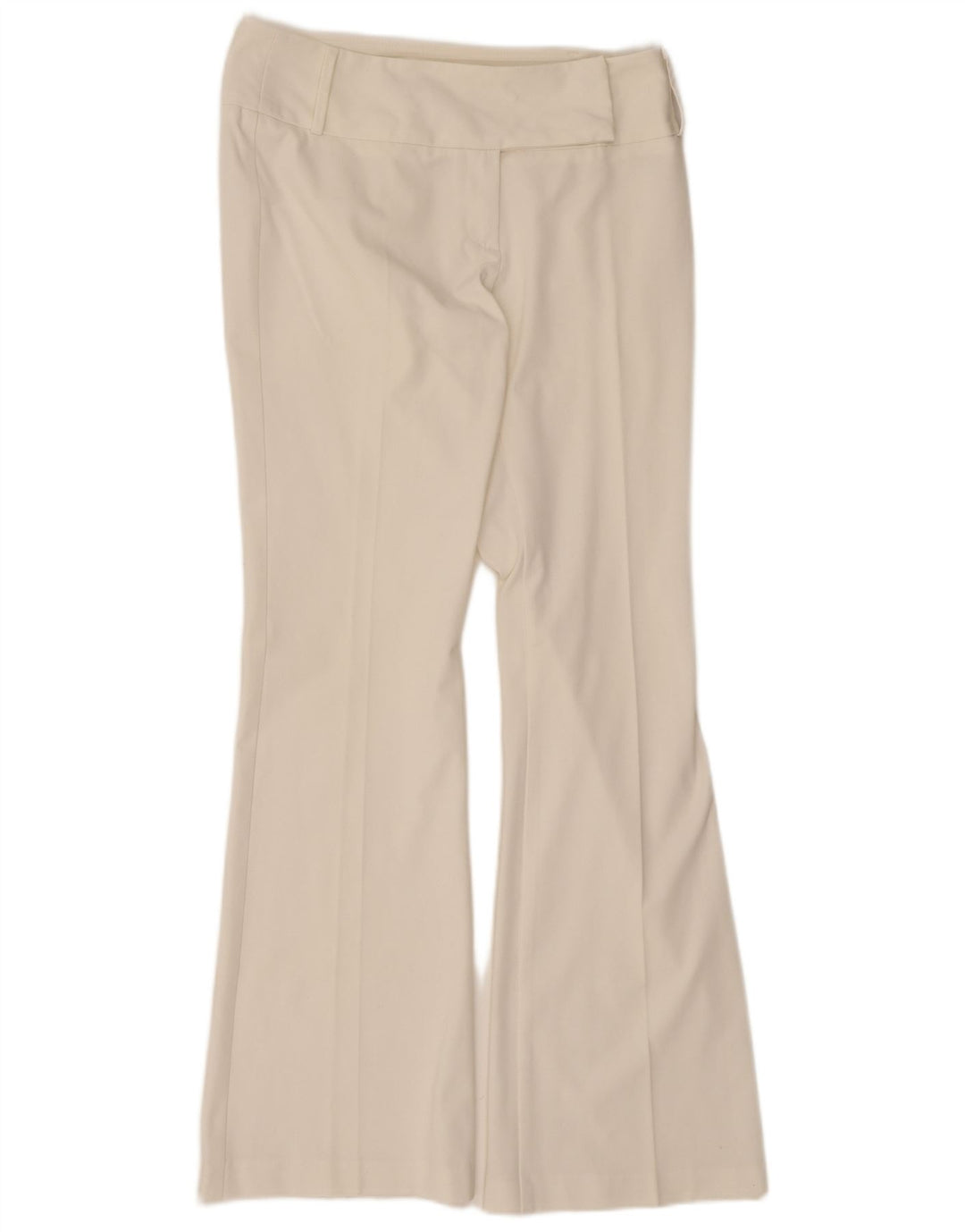 Pantaloni casual pentru femei Sisley Flare IT 44 Medium L30 L32 Poliester alb