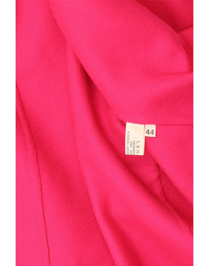 Jachetă Blazer Vintage Femei 1 Buton IT 44 Lână Roz Mediu
