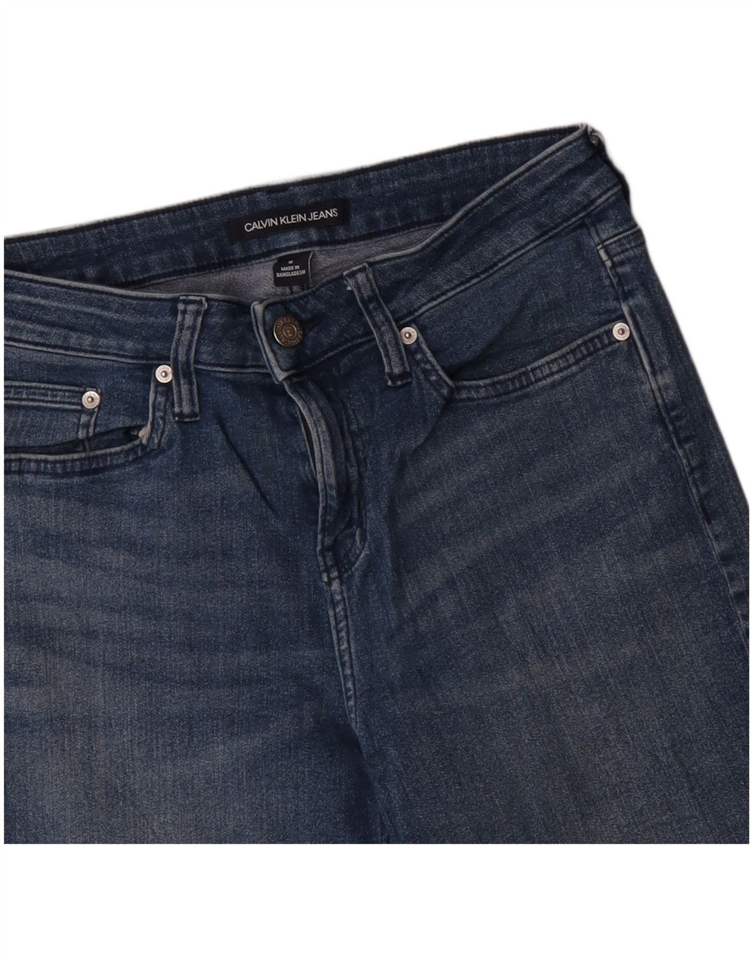 Bermuda Calvin Klein pentru baieti denim 9-10 ani W28 albastru bumbac