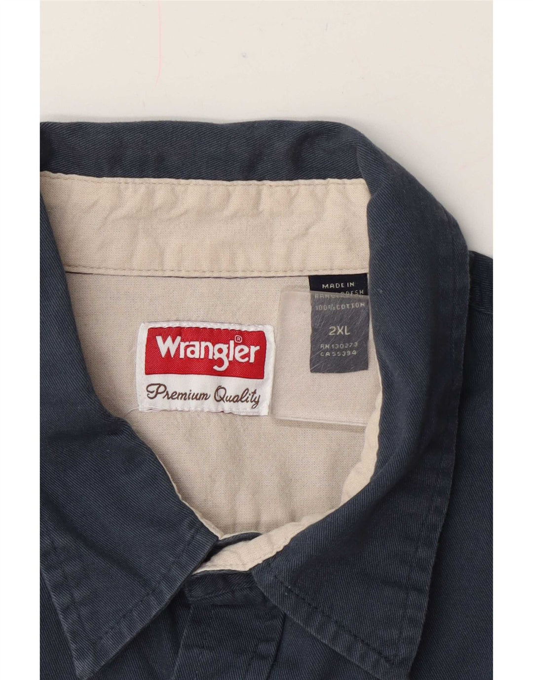 Cămașă pentru bărbați Wrangler 2XL bumbac bleumarin