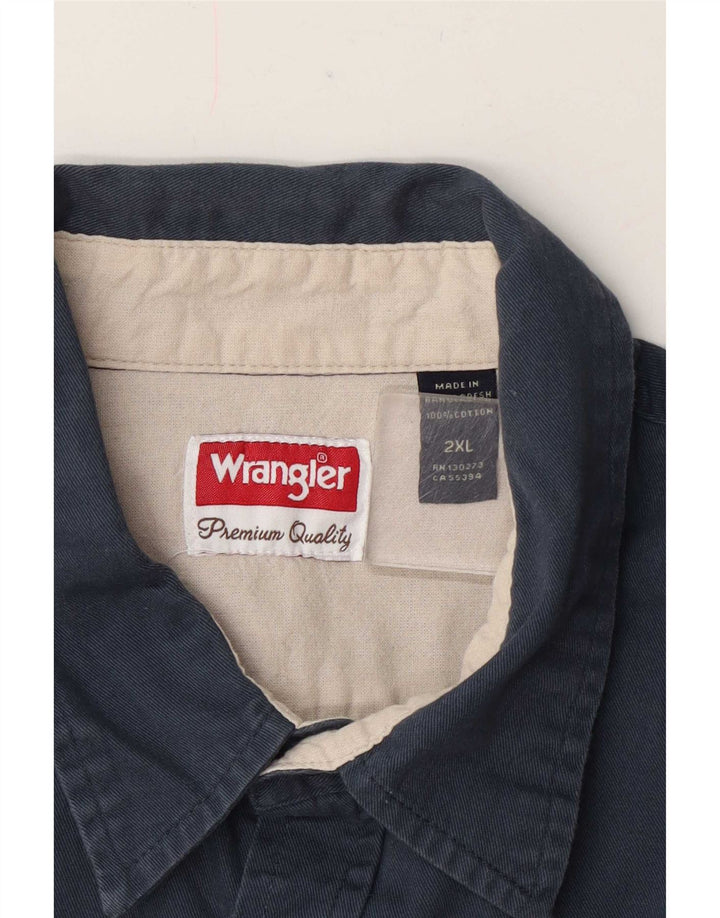 Cămașă pentru bărbați Wrangler 2XL bumbac bleumarin