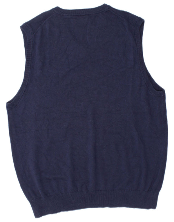 Izod Mens Vest Tank Top Bumbac Mediu Bleumarin