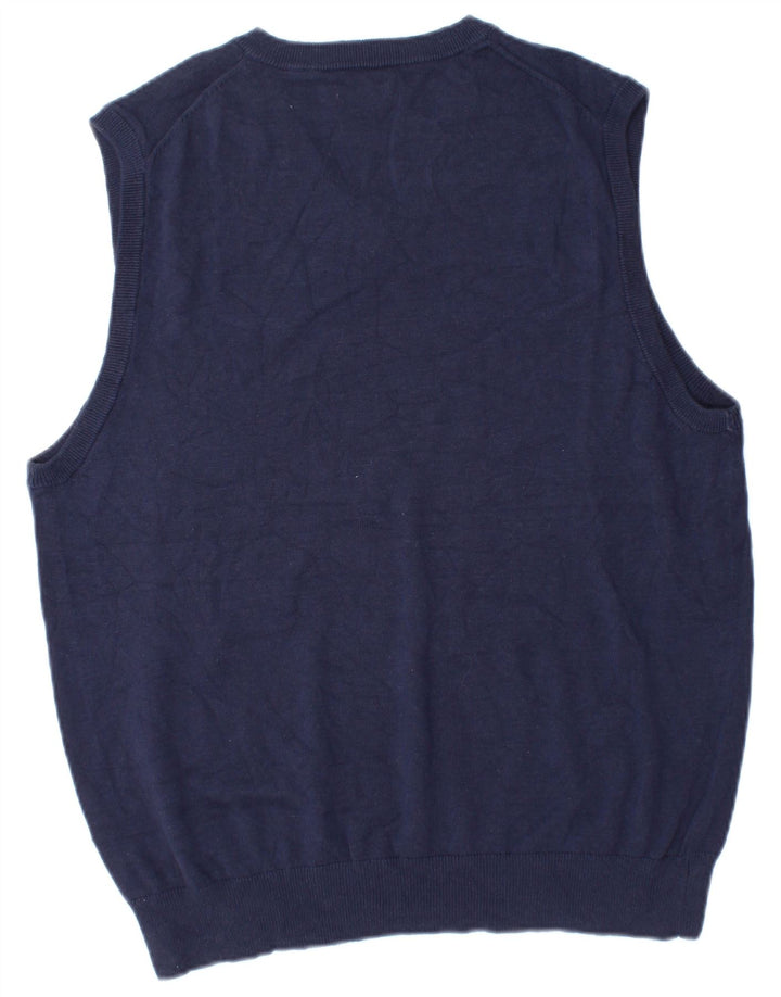 Izod Mens Vest Tank Top Bumbac Mediu Bleumarin