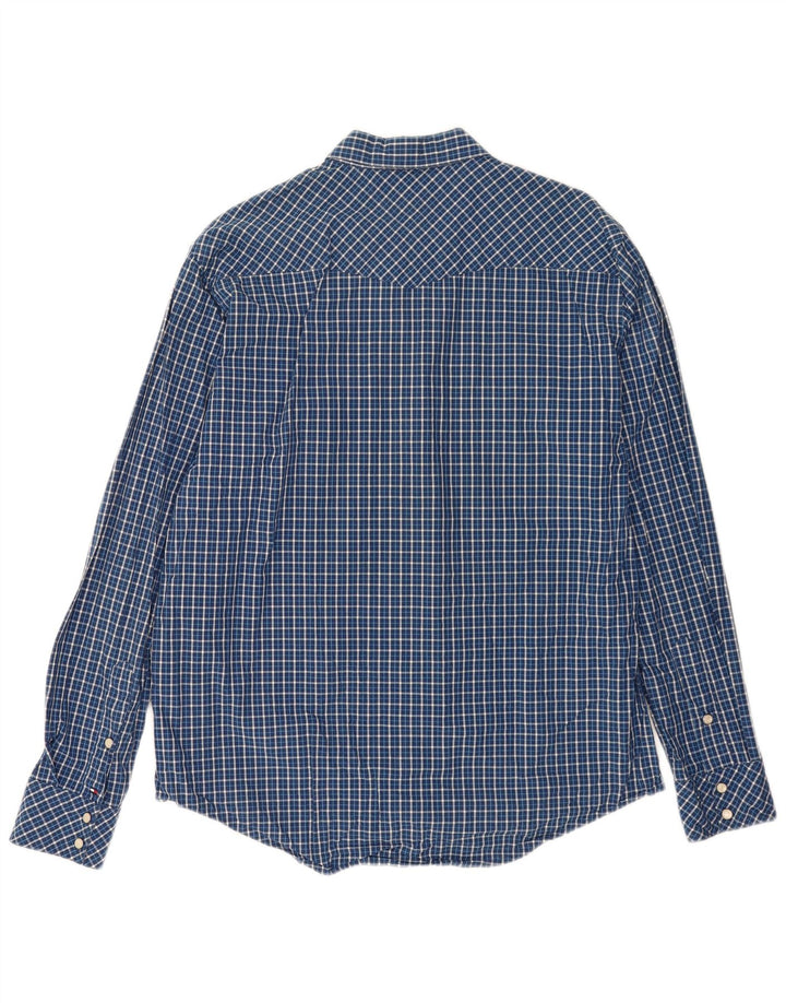 Cămașă pentru bărbați Tommy Hilfiger, mare, albastru, din bumbac