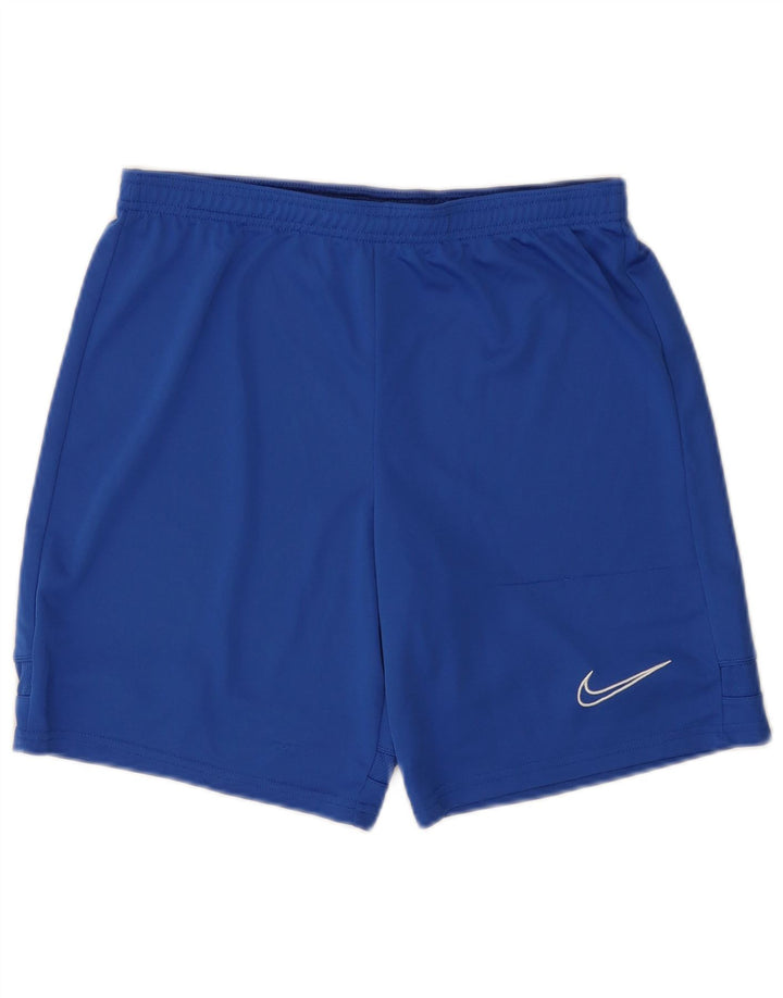Pantaloni scurți sport NIKE Dri Fit pentru bărbați, poliester albastru mediu